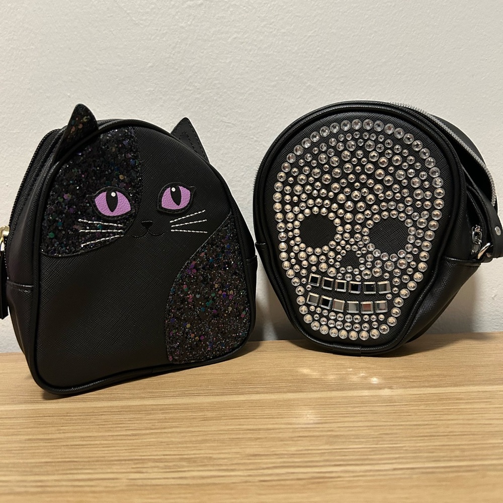 Bath & Body Works || Black Cat bag and Skull Crossbody